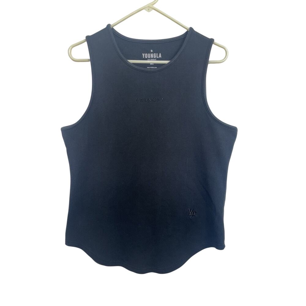 YoungLA Black Performance Heavy Tank Top Men’s Small 301 Workout Gym